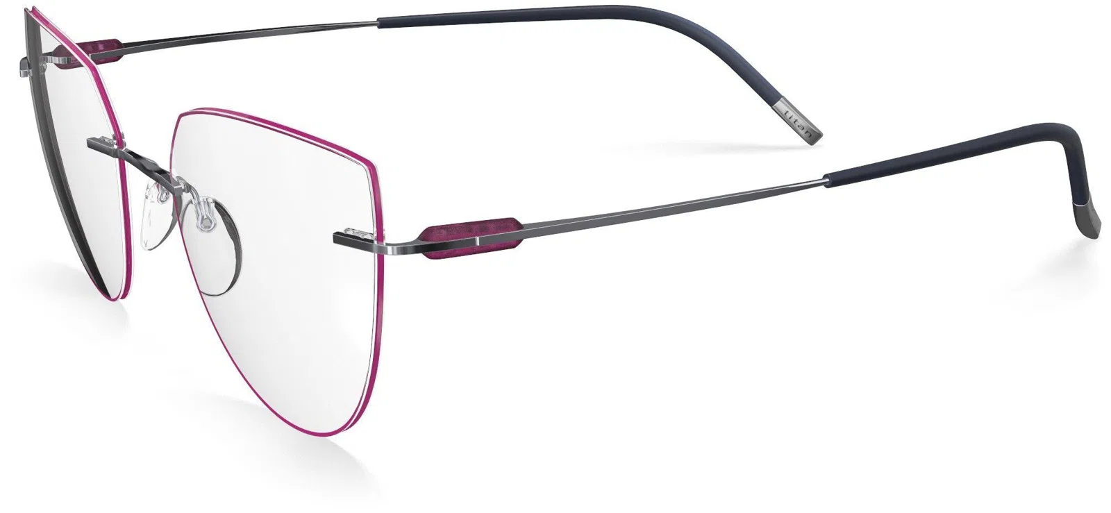 Silhouette Purist Color Groove Demo Rimless 5561 Eyeglasses - view 117